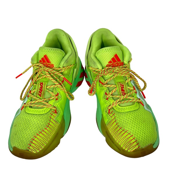 Adidas Marvel × D.O.N. Issue 2 Spidey Sense Neon Green Basketball Shoes Size 5 - Picture 9 of 12